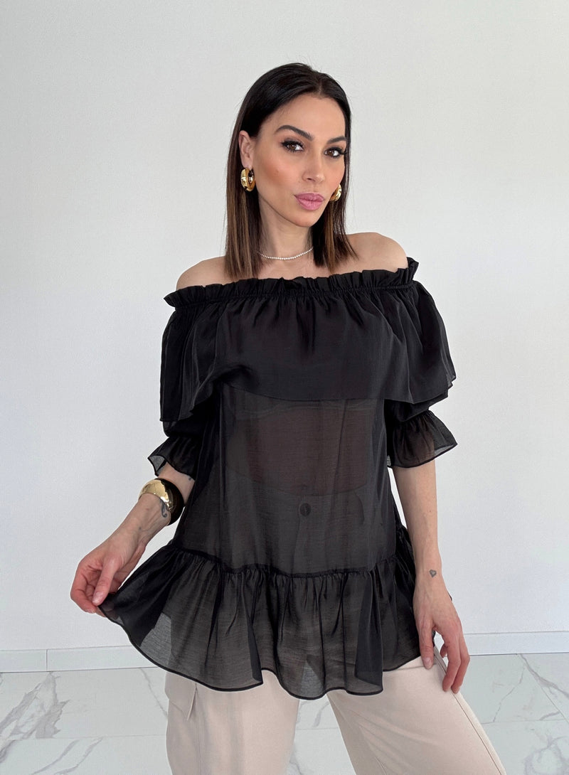 Camicia volant vari colori FEDERICA BI
