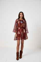 Abito in chiffon fantasia FEDERICA BI
