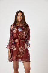 Abito in chiffon fantasia FEDERICA BI