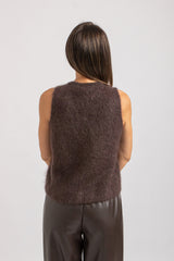 Gilet in kid mohair FEDERICA BI (5 colori)