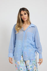 Camicia azzurra laccetti FEDERICA BI