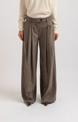 Pantalone tortora palazzo FEDERICA BI