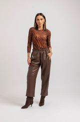 Pantalone in ecopelle glace’ FEDERICA BI