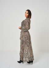 Abito in chiffon animalier micro FEDERICA BI