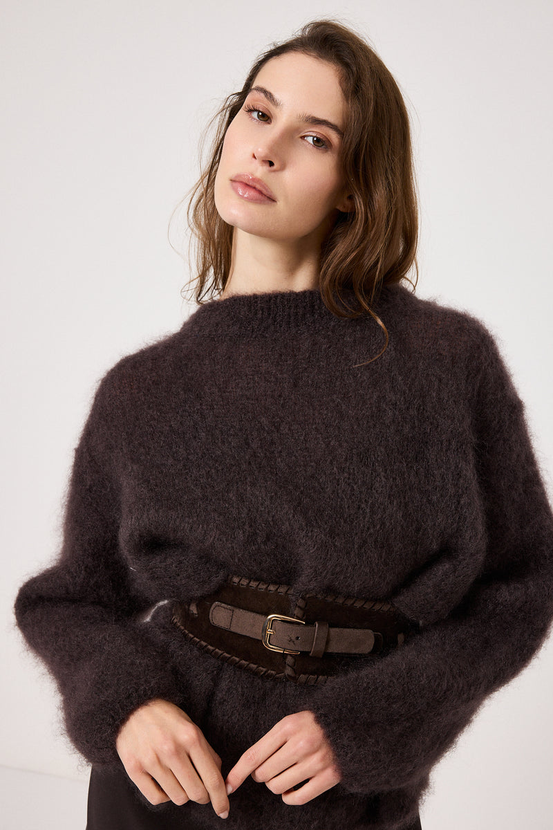 Cintura in velluto ed ecosuede FEDERICA BI