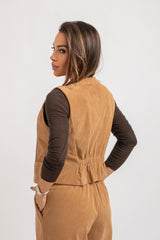 Gilet in velluto a coste FEDERICA BI