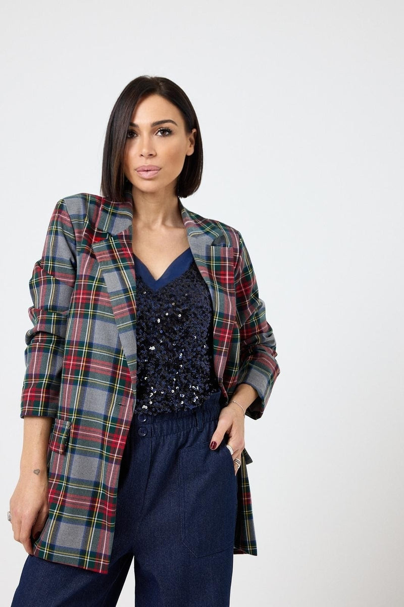 Blazer a quadri FEDERICA BI
