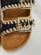 Sabot nero con fibbia FEDERICA BI