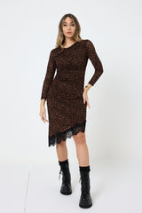 Abito in lycra stampa animalier FEDERICA BI ( due colori )