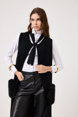 Pantalone nero in ecopelle FEDERICA BI