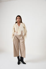 Camicia in pizzo burro FEDERICA BI
