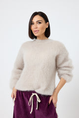 Maglione kid mohair moro FEDERICA BI