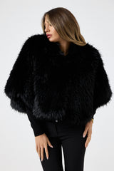 Ecopelliccia nera FEDERICA BI