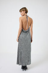 Abito in paillettes argento FEDERICA BI
