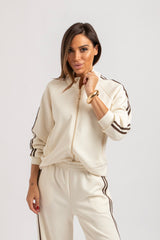Completo in felpa bianco latte FEDERICA BI