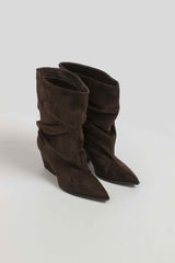 Stivaletto moro suede FEDERICA BI