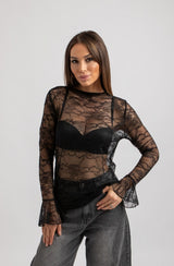 Maglia in pizzo FEDERICA BI (tre colori)