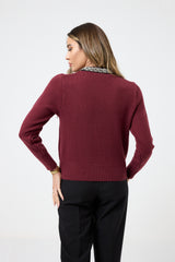 Cardigan collo gioiello FEDERICA BI ( due colori )