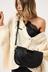 Cardigan treccia e ciniglia FEDERICA BI ( vari colori )