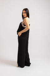 Completo nero top e pantalone FEDERICA BI