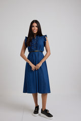Abito in denim azzurro FEDERICA BI