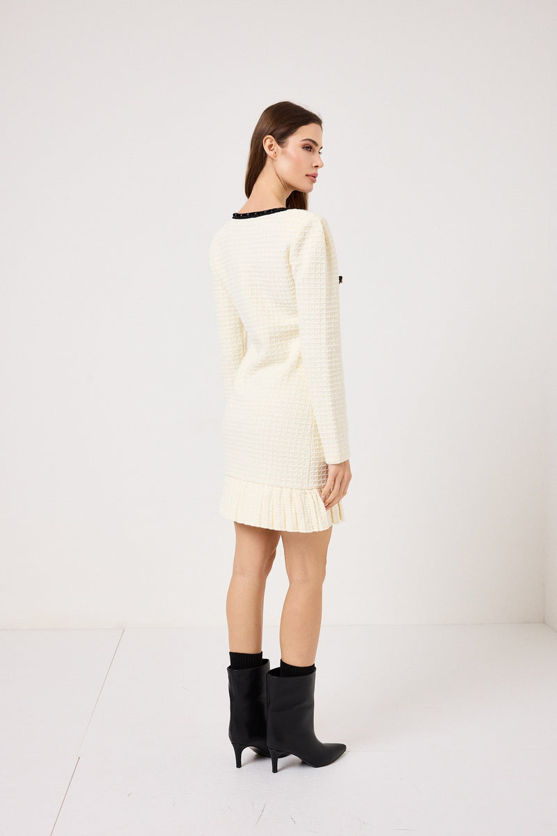 Abito elegante bottoni oro FEDERICA BI