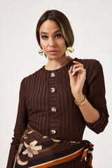 Abito midi bottoni oro FEDERICA BI ( vari colori )