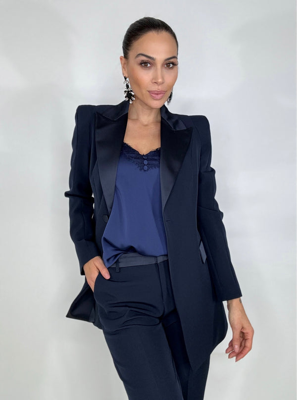 Tailleur DILETTA blu navy FEDERICA BI