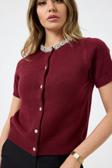 Cardigan collo gioiello FEDERICA BI ( vari colori )