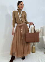 Gonna in tulle CAMEL FEDERICA BI