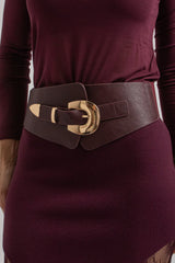 Cintura bordeaux FEDERICA BI