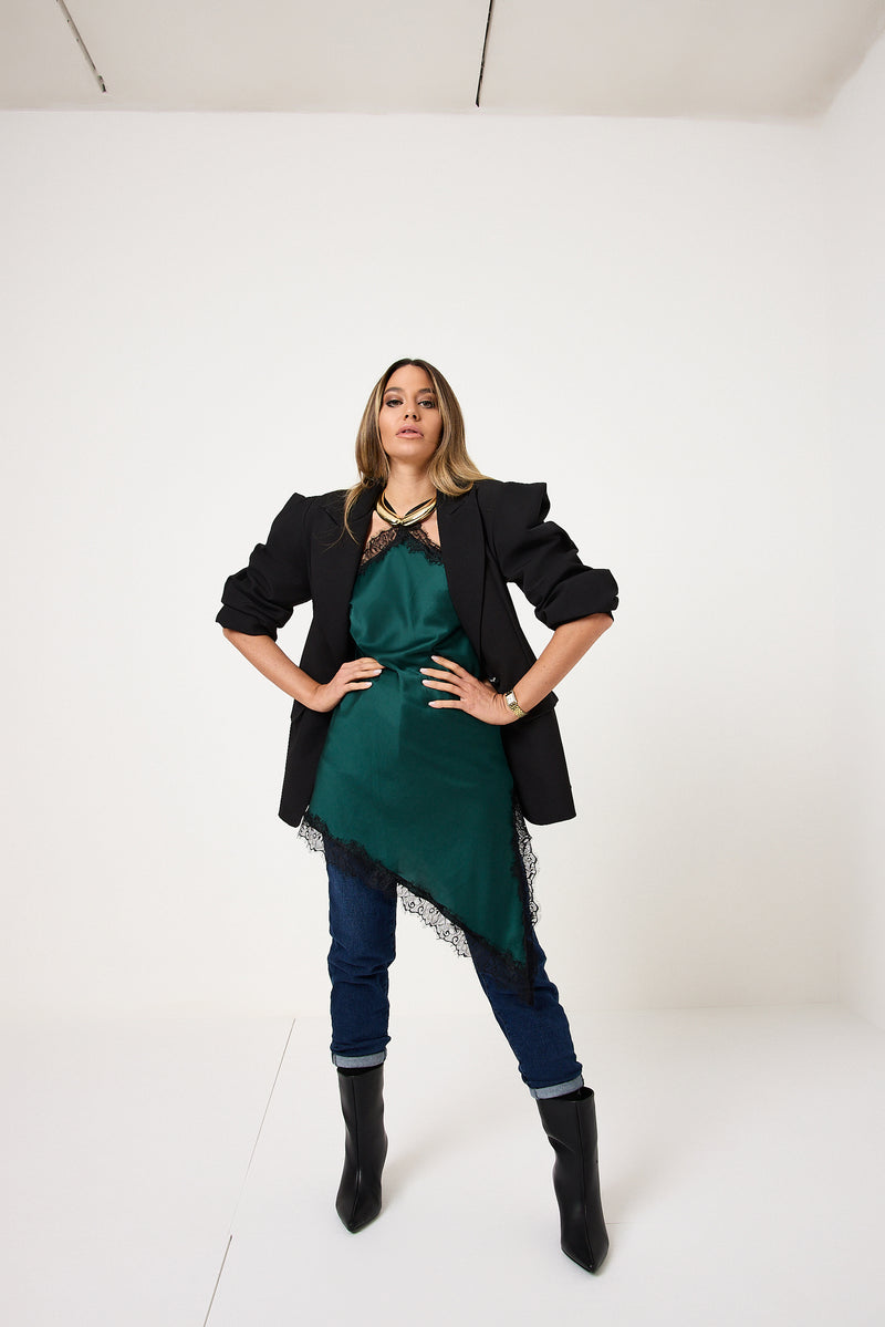 Abito slipdress in raso FEDERICA BI ( vari colori )