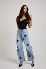 Denim azzurro stelle FEDERICA BI