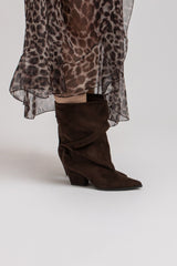 Stivaletto moro suede FEDERICA BI