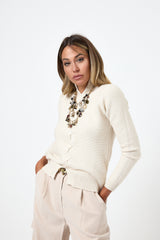 Maglia treccia FEDERICA BI ( vari colori )