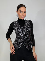 Gilet in paillettes FEDERICA BI