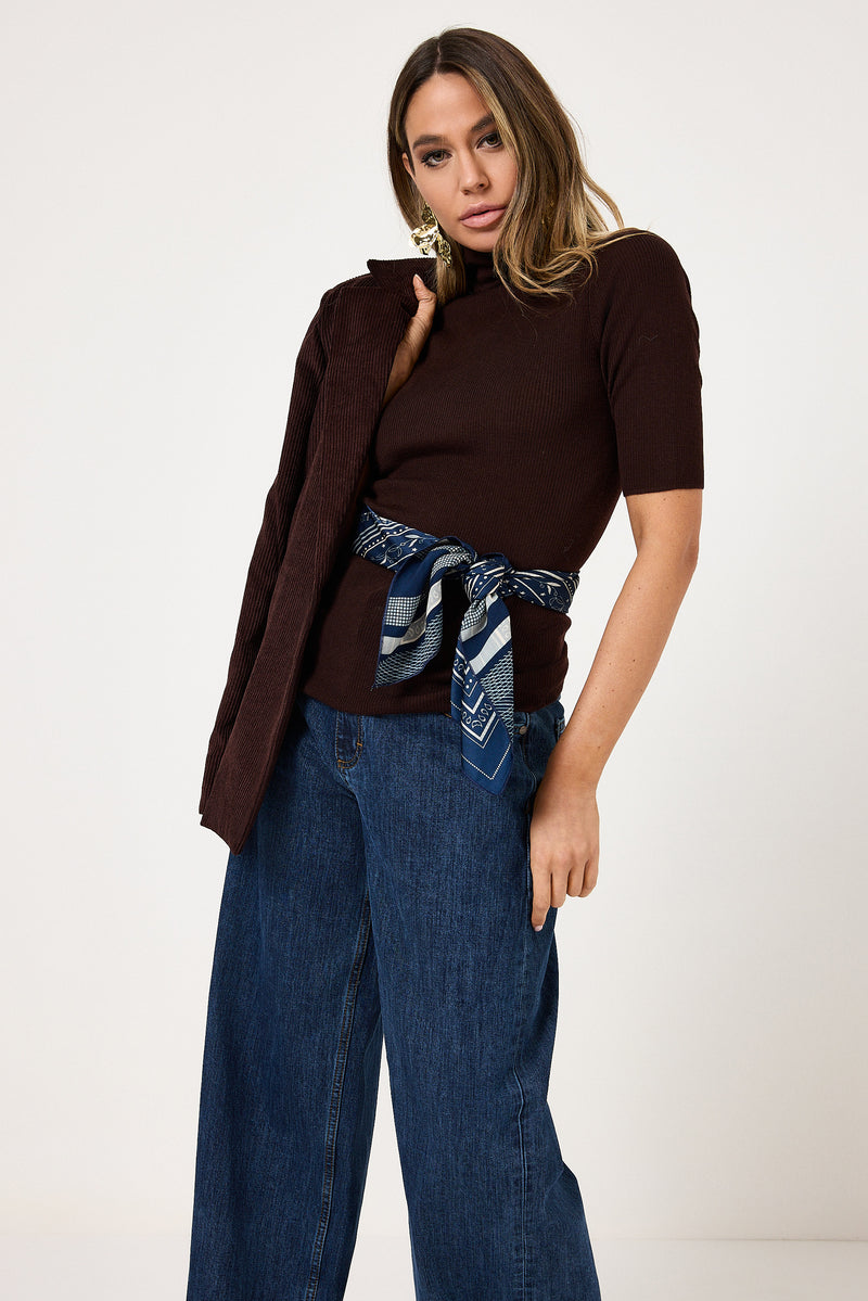 Denim blu over FEDERICA BI