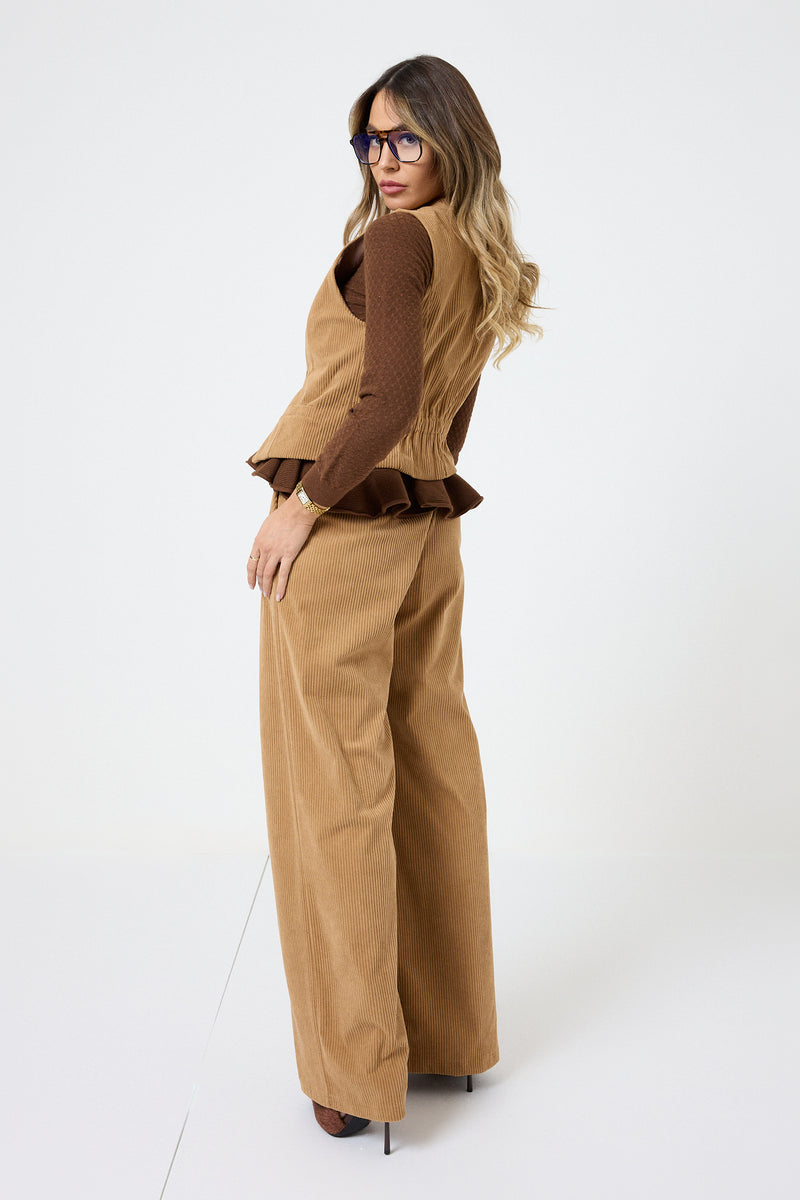 Gilet in velluto FEDERICA BI