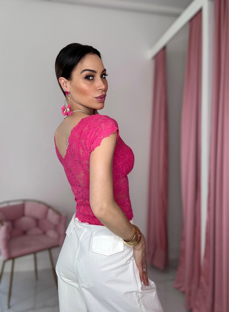 Top in pizzo vari colori FEDERICA BI