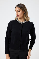 Cardigan collo gioiello FEDERICA BI ( due colori )