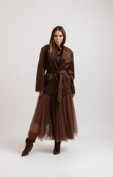 Giacca in suede FEDERICA BI