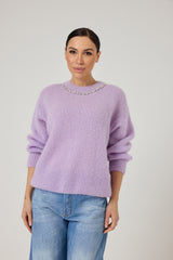 Maglia cristalli manica lunga FEDERICA BI