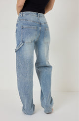 Denim azzurro cristalli FEDERICA BI