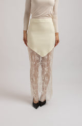 Gonna tricot e pizzo chantilly FEDERICA BI
