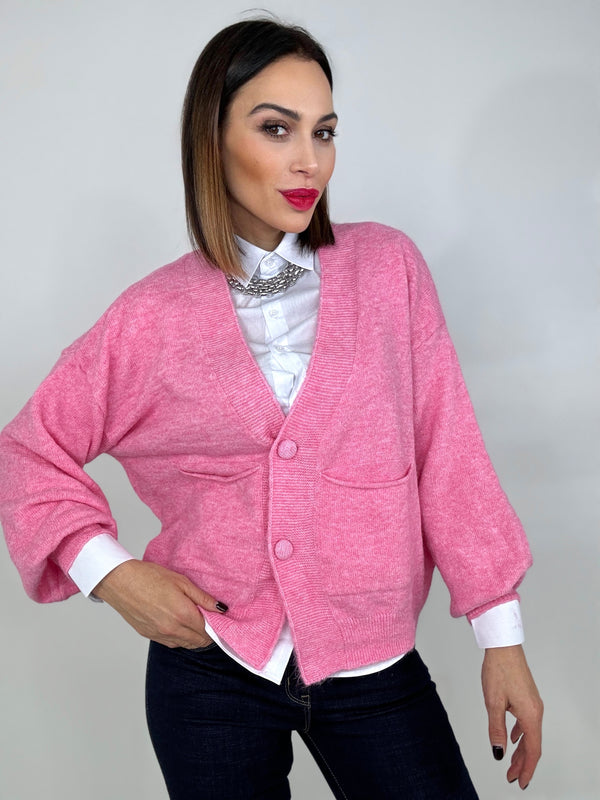 Cardigan rosa FEDERICA BI