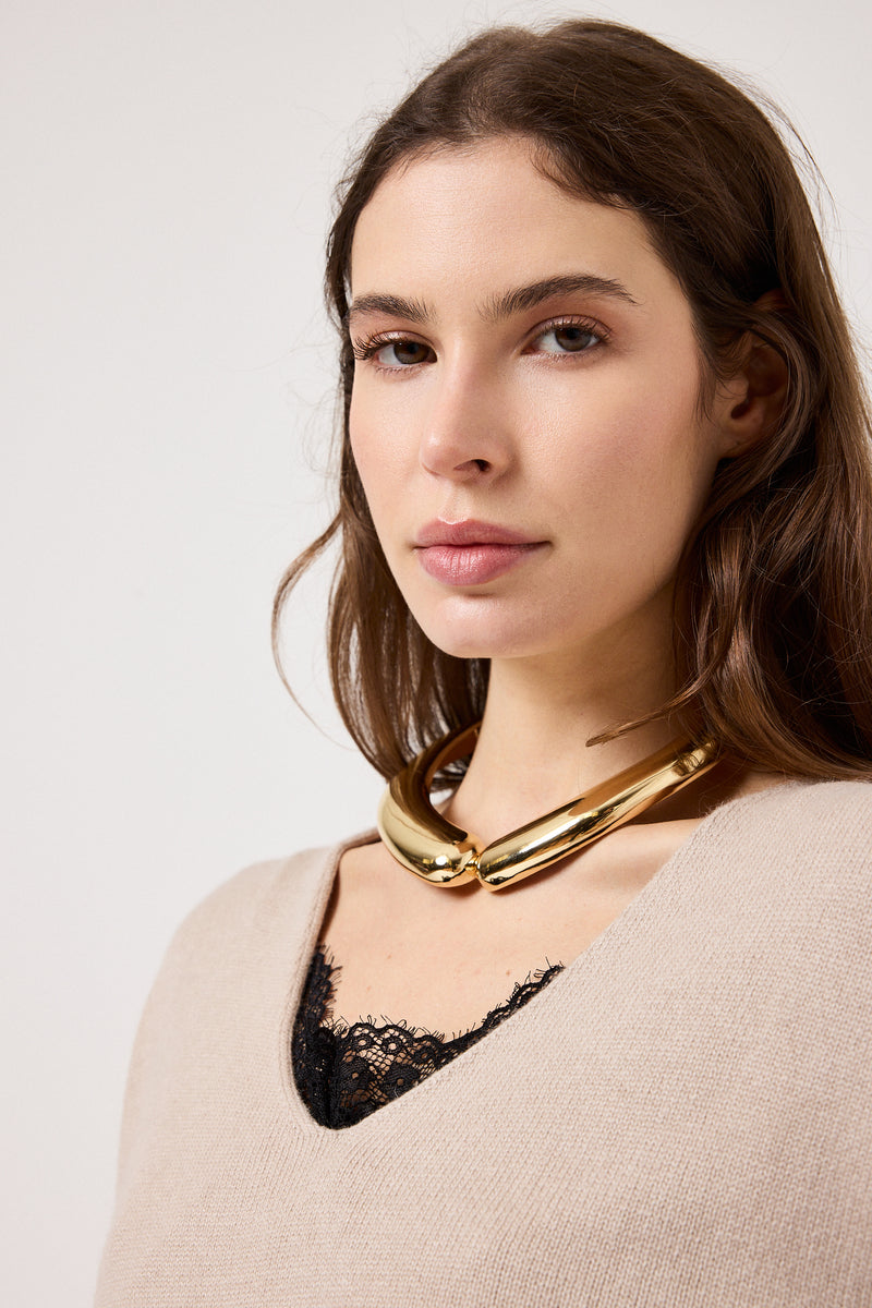 Maglia scollo V FEDERICA BI ( vari colori )