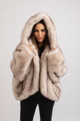 Ecopelliccia beige FEDERICA BI