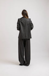 Tailleur gessato grigio FEDERICA BI