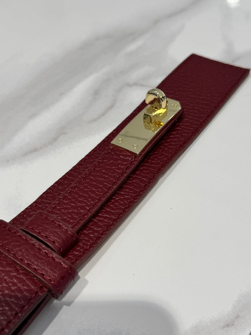 Cintura Borchiata Bull Soft In Cuoio, Colore CUOIO - Foto 7