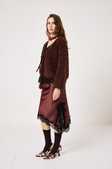 Cardigan glacé ricciolino FEDERICA BI